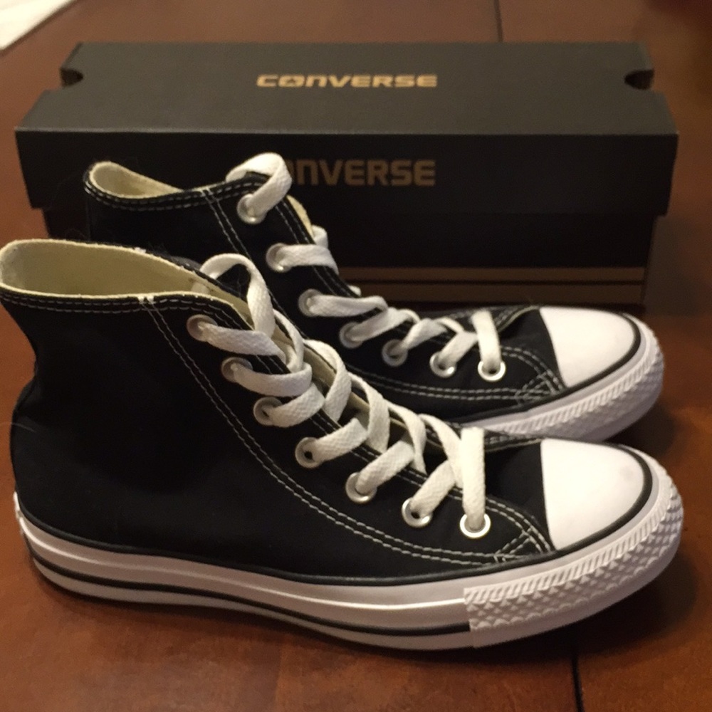 Converse All Star Hi Black Womens Sz 6.5